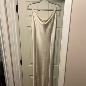 Champagne Satin Dress